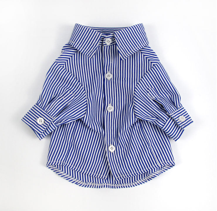 Pet Clothes Puff Sleeve Stripes