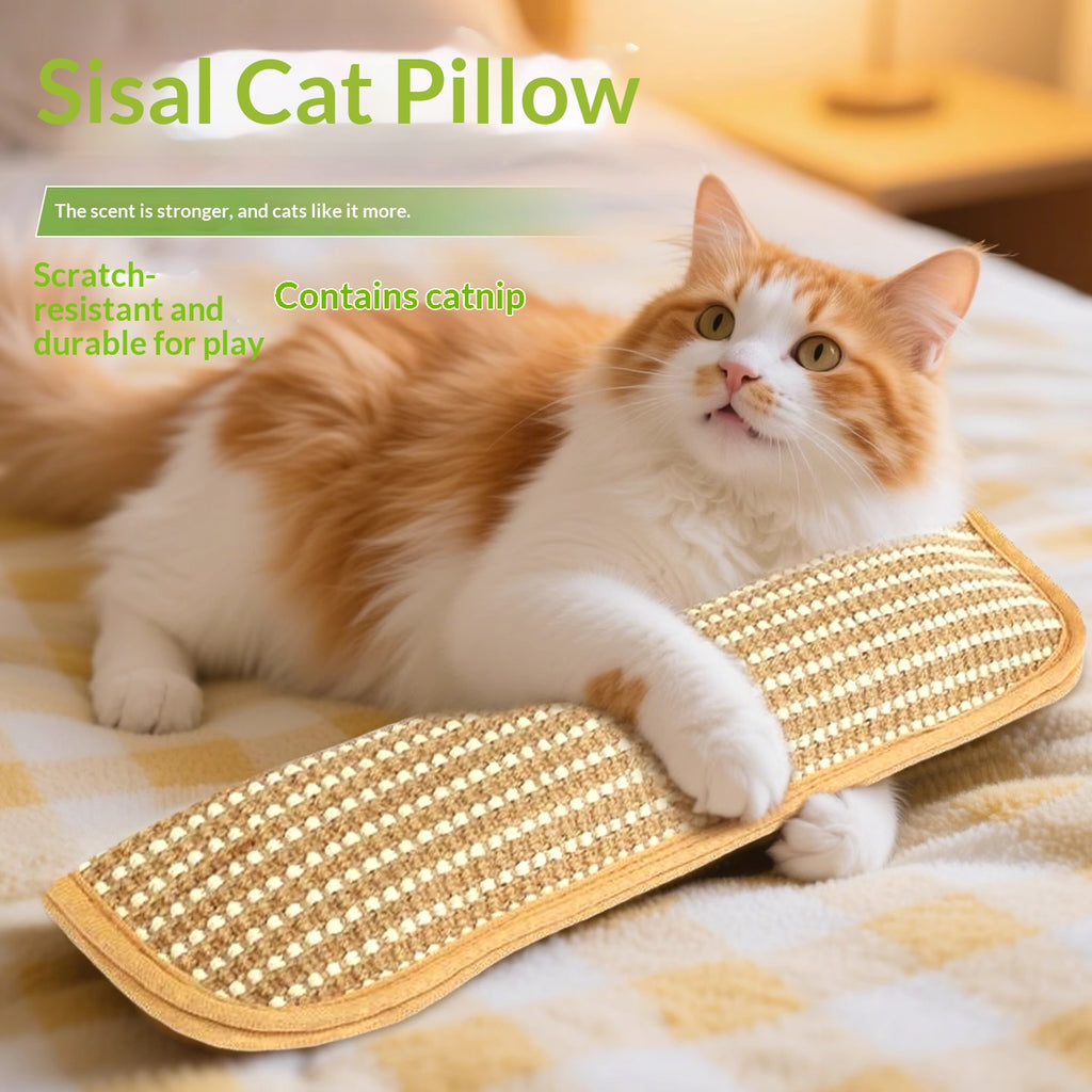 Cat Toy Catnip Pillow Scratching Post