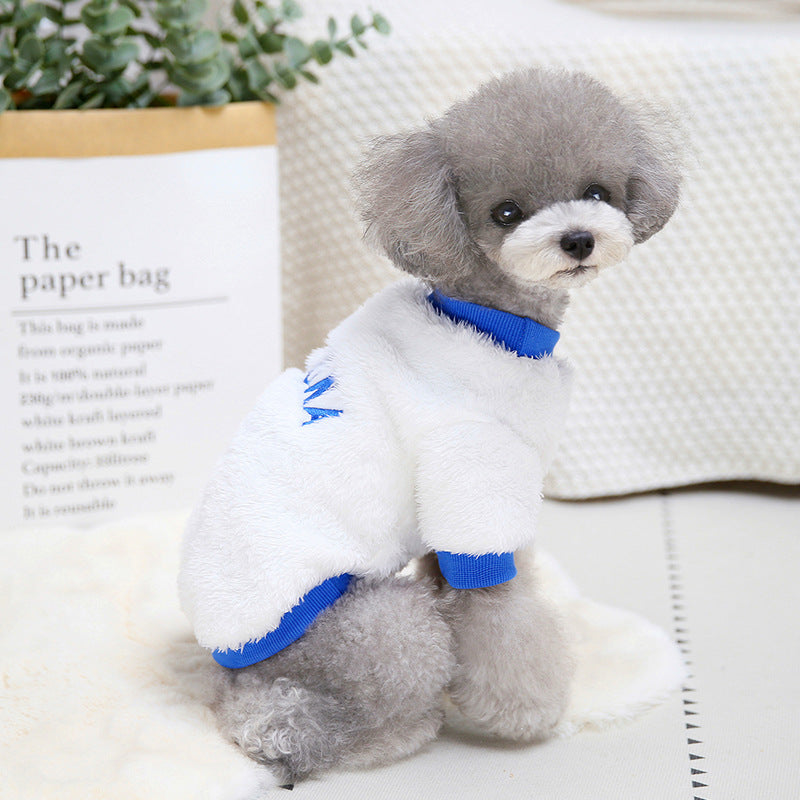 Autumn And Winter Pet Dog Time Fleece Jacket