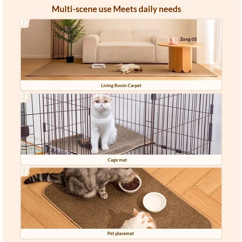 Wear-resistant Chip-free Cat Scratch Board And Bed Combined Into One Sleeping Mat