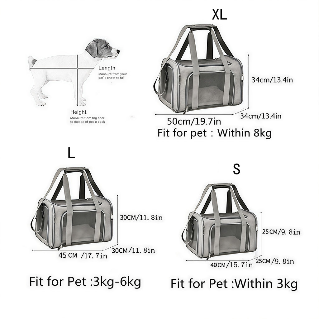 Cat Carriers Dog Carrier Pet Carrier For Small Medium Cats Dogs Puppies, TSA Airline Approved Small Dog Carrier Soft Sided, Collapsible Waterproof