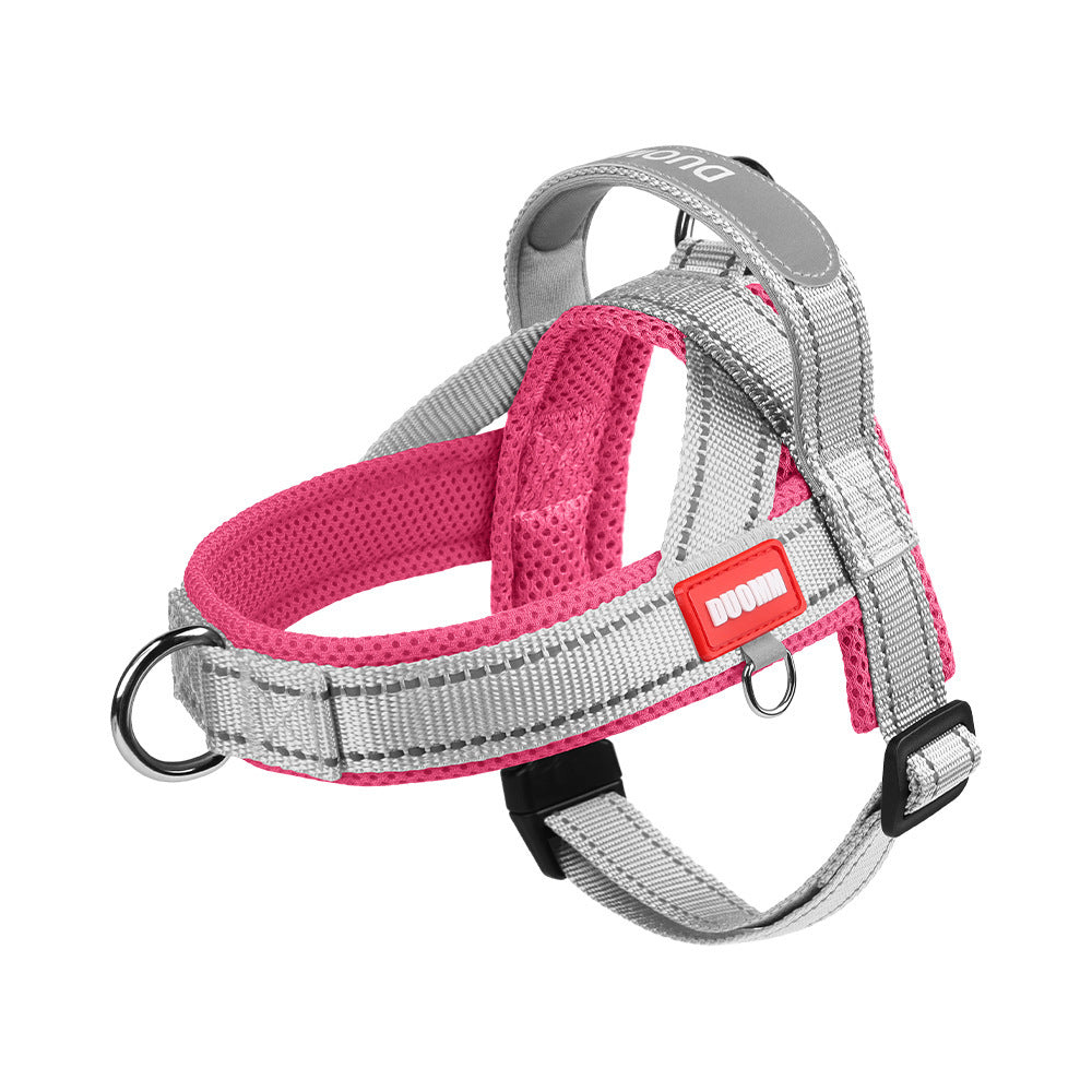 No Pull Dog Harness With 3 Clips And Soft Padded Handle Breathable Mesh Padded, Reflective Strip, Safe At Night, Escape Proof, Quick Adjustment, Easy