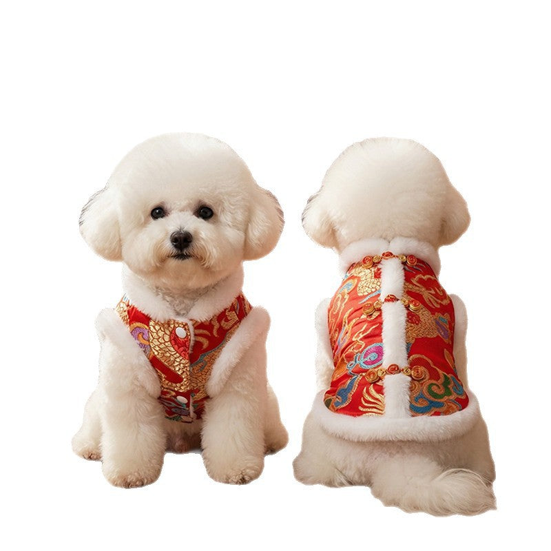 Custom Dog Clothes Thick And Warm Suit
