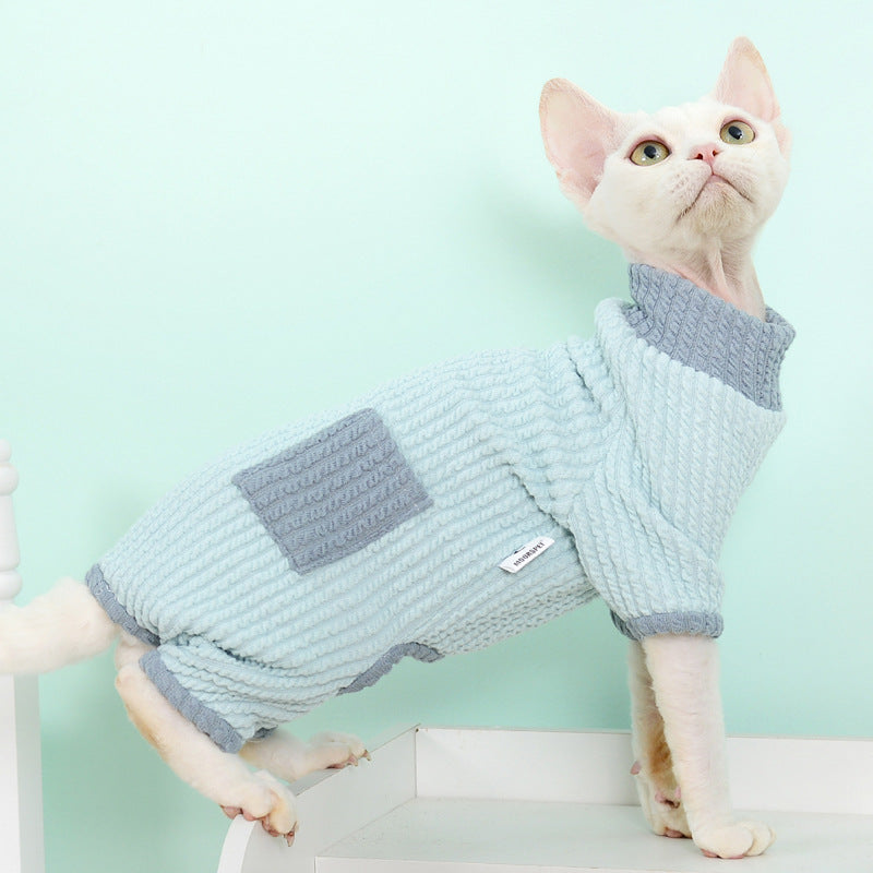 Sphynx Cat Warm Sweater Four-legged Clothing For Hairless Cats