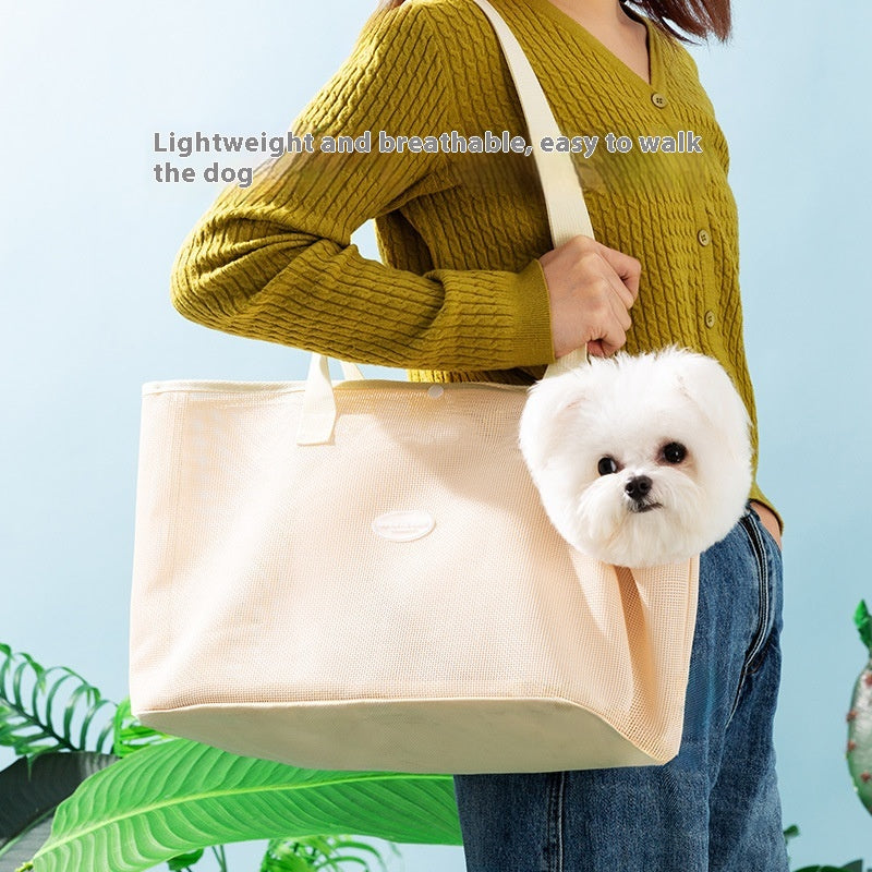 Spring And Summer Cat Out Breathable Mesh Crossbody Hand Bag