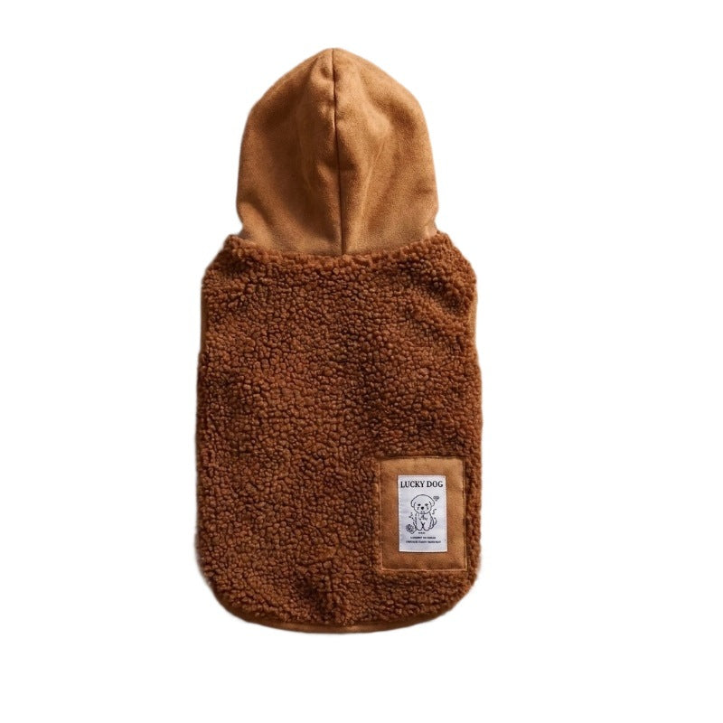 Hooded Warm Vest For Small And Medium-Sized Dogs Detachable Dog Clothes