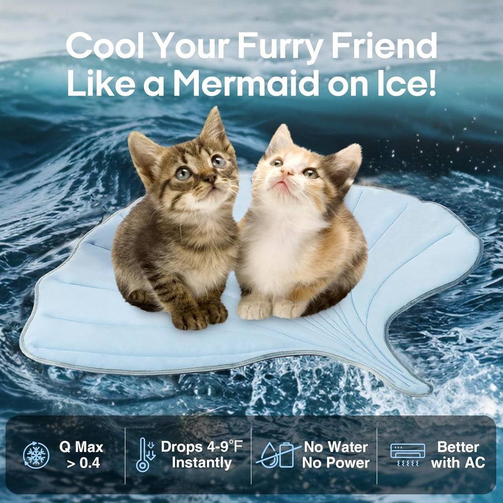 Summer Cat Ice Pad Pet Floor Mat Ginkgo Leaf