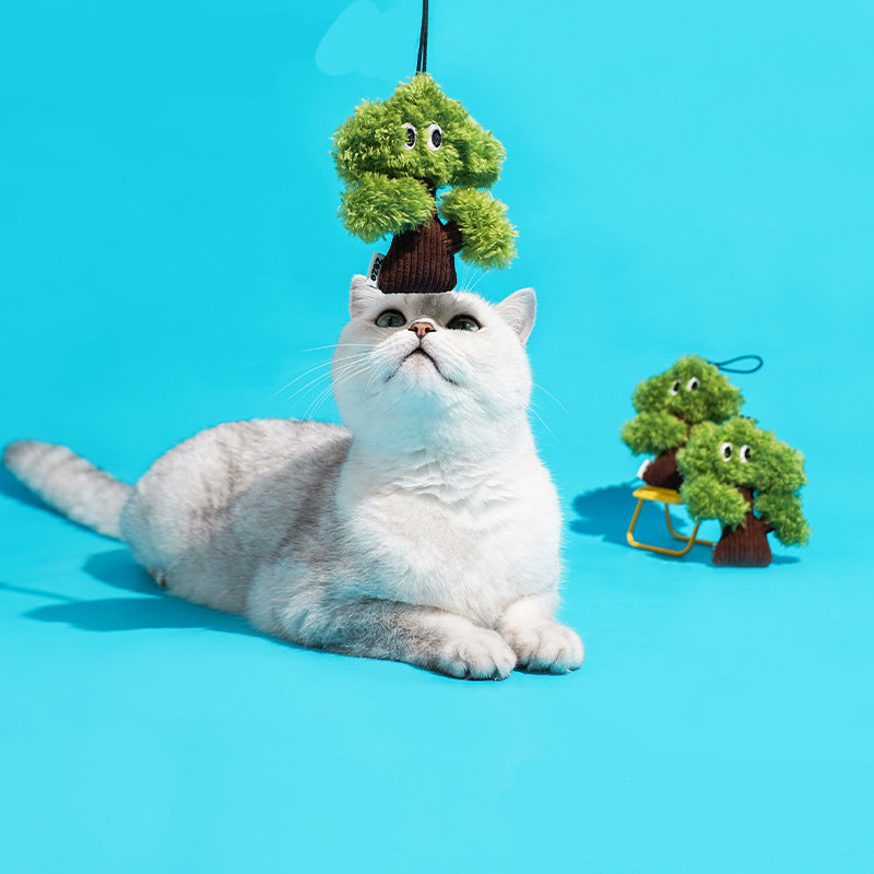 Pine Tree Cat Mint Toy Bag Pendant Self Hi Grinding Cat Bite Cat Kitten Tease Cat Stick