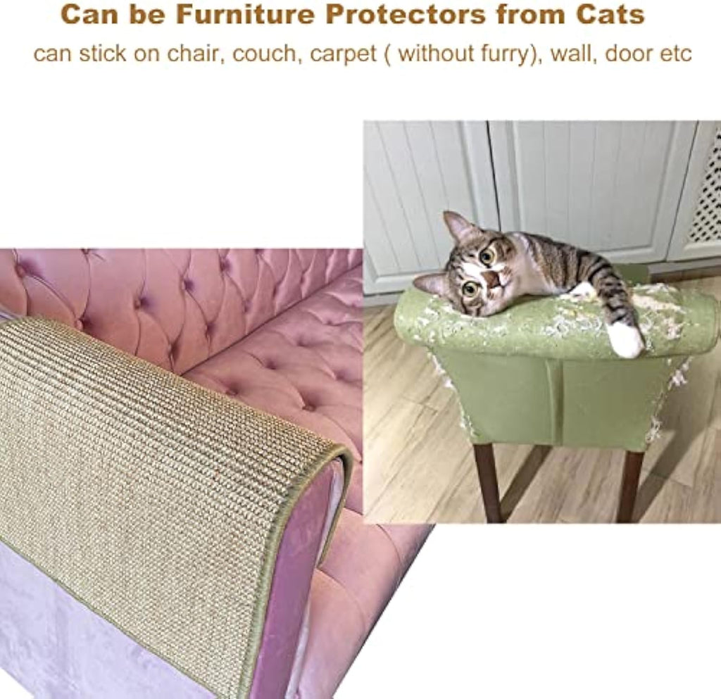 Cat Scratch Pad Cat Scratching Pad With Adhesive Hook Tape Scratching Pads For Indoor Cats Stick On Floor Couch As Cat Scratch Furniture Protector Cat
