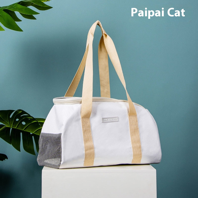 One Shoulder Cat Bag Breathable Lightweight Washable Portable Large Capacity
