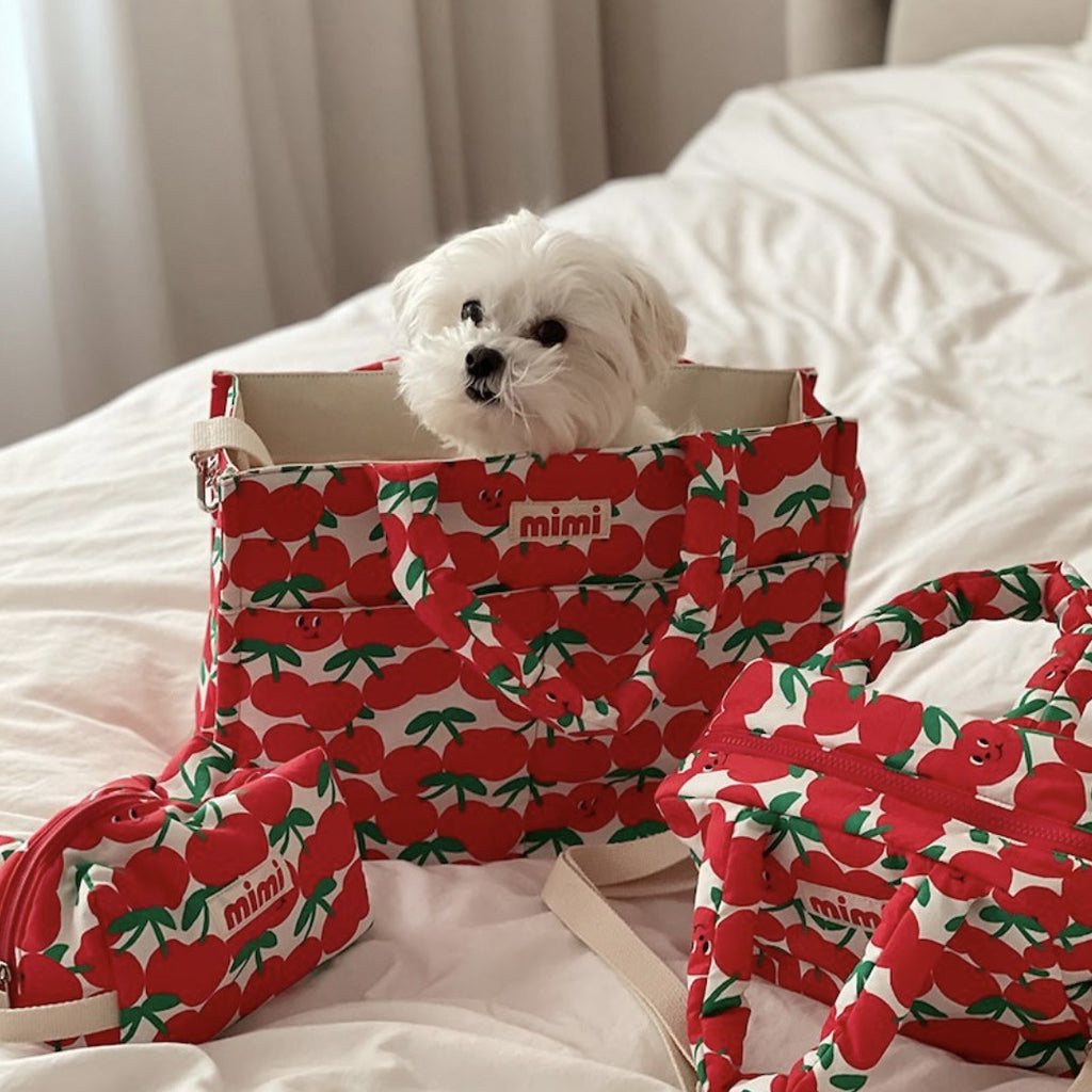 Pet Storage Outing Cartoon Printing Handbag