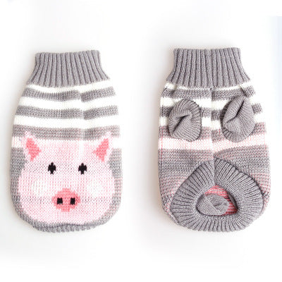 Winter Cartoon Cat And Dog Warm Clothes Jacket