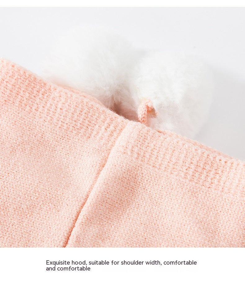 Cat Fur Ball Sweater Two Feet Warm Hooded Dogs Teddy Pet Clothes