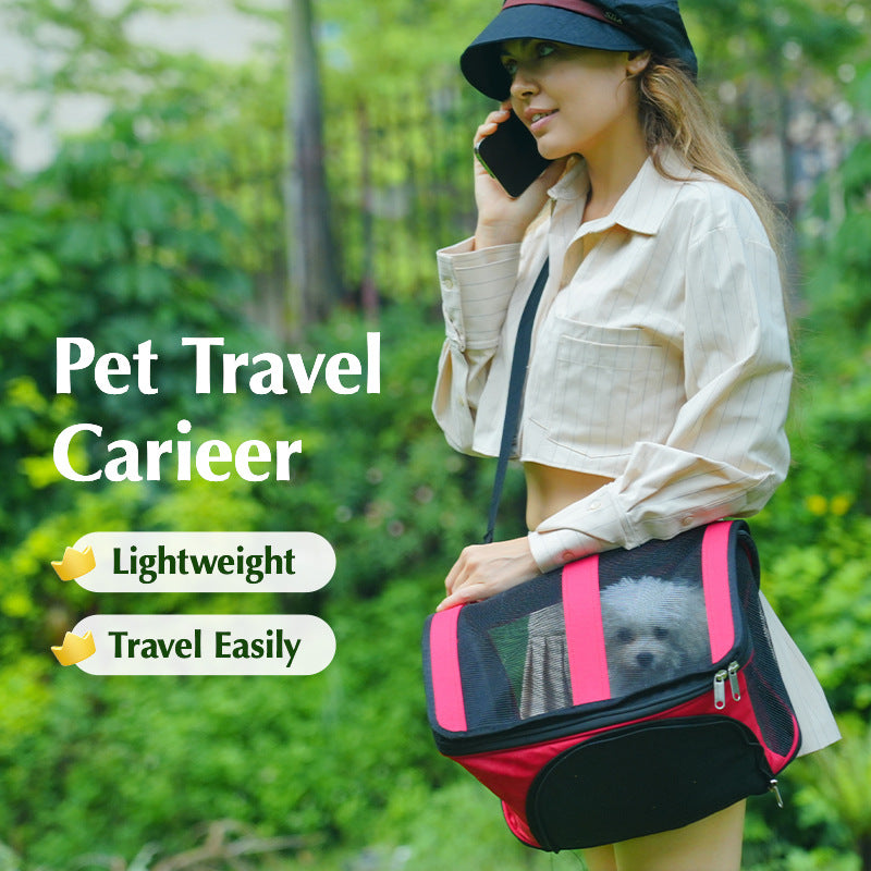 New Portable Pet Cat Bag Cat Bag Dog Out Portable Pet Bag Folding Outer Band Cat Bag With Base
