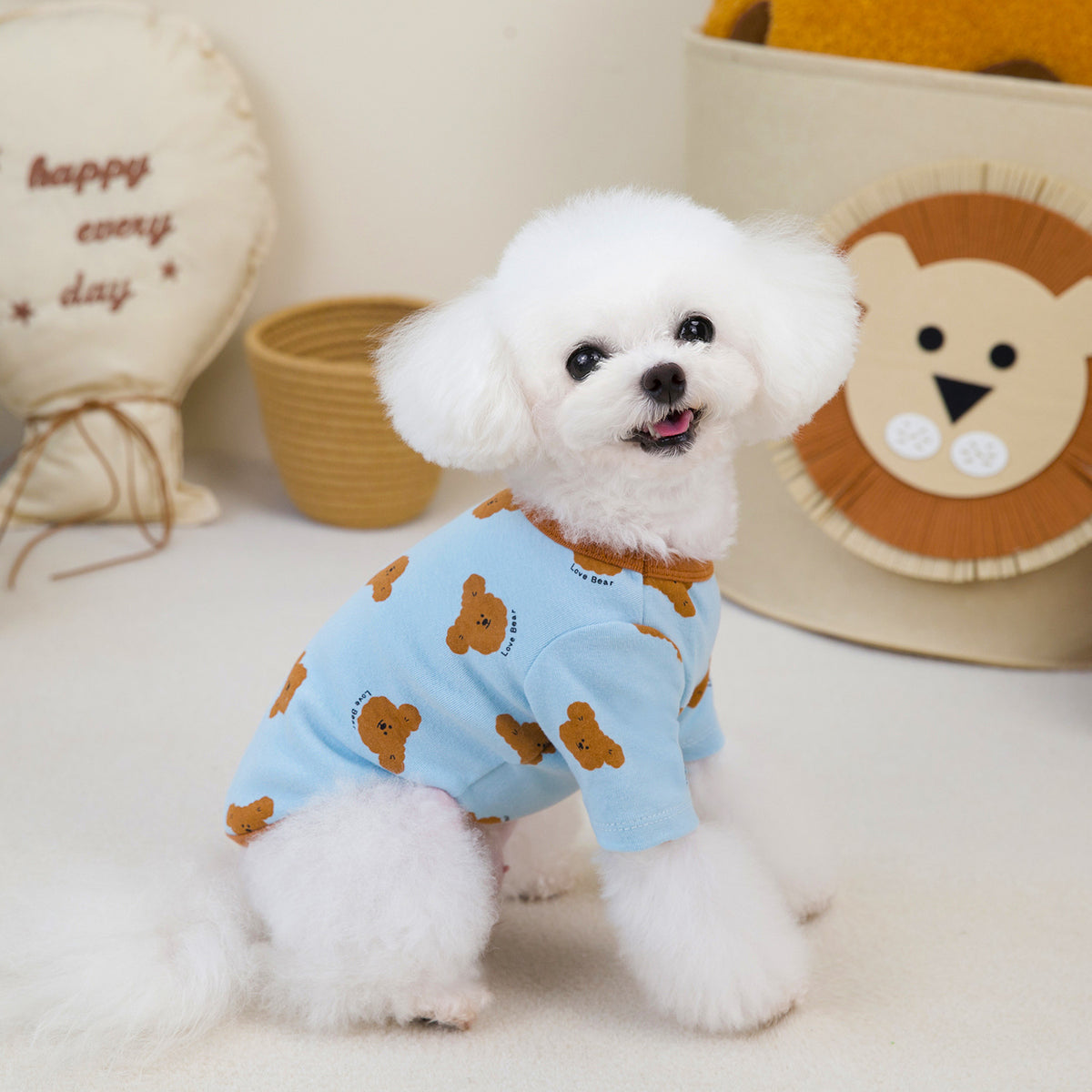 Autumn Small Dog Anti-lint Pajamas