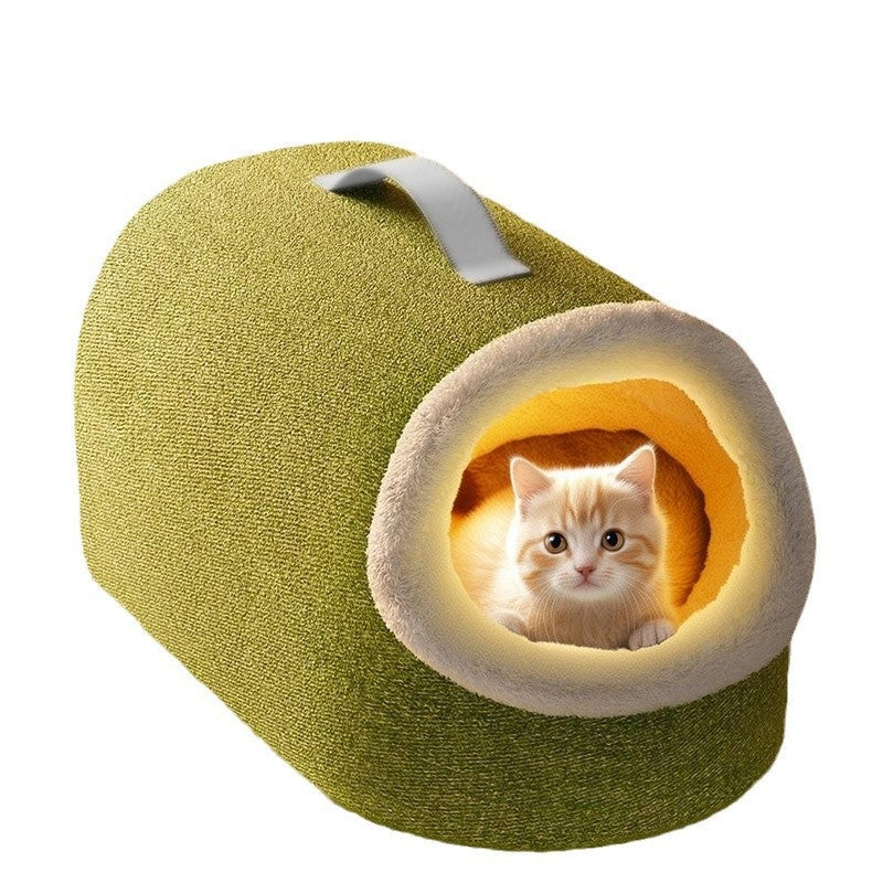 Winter Warm Closed Cat Nest
