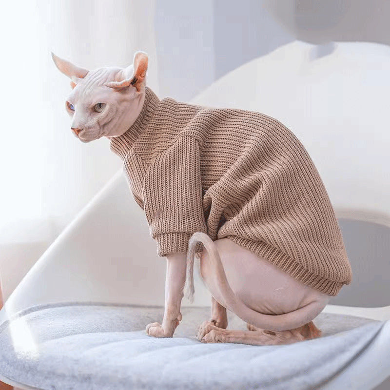 Sphynx Cat Warm Sweater Soft Clothing For Hairless Cats Devon Rex