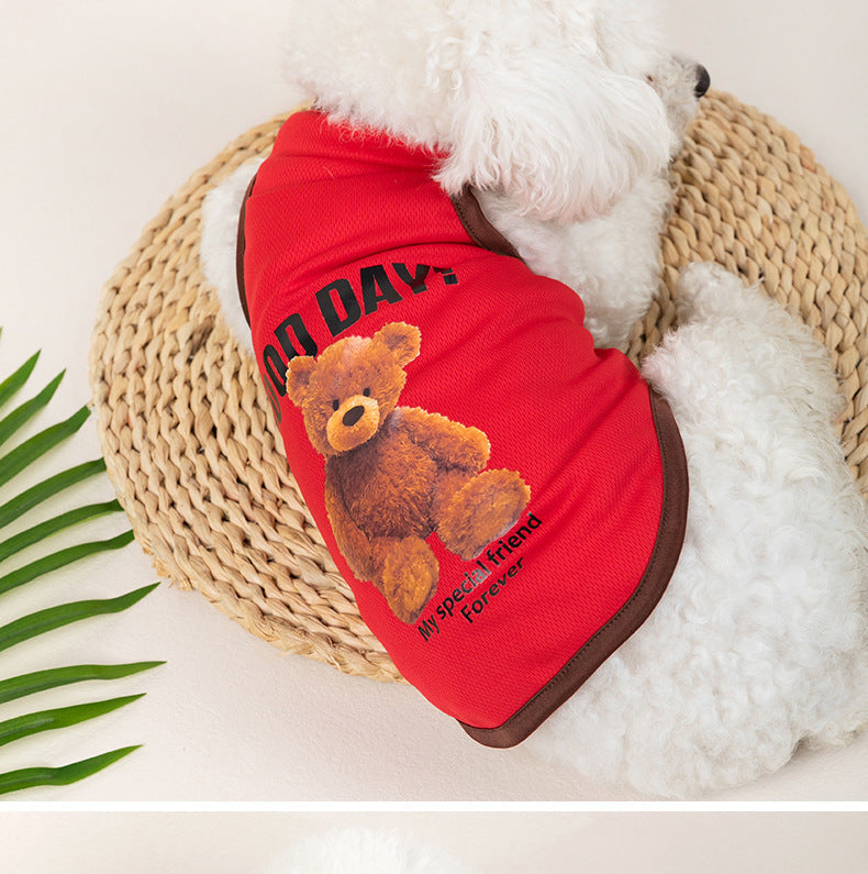 Breathable Thin Pet Clothes Summer Puppy Clothes Cat Clothes Dog Vest