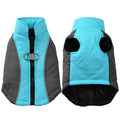 Pet Clothes Reflective Coat Autumn And Winter Clothing New Contrast Color Shell Traction Thickened Warm