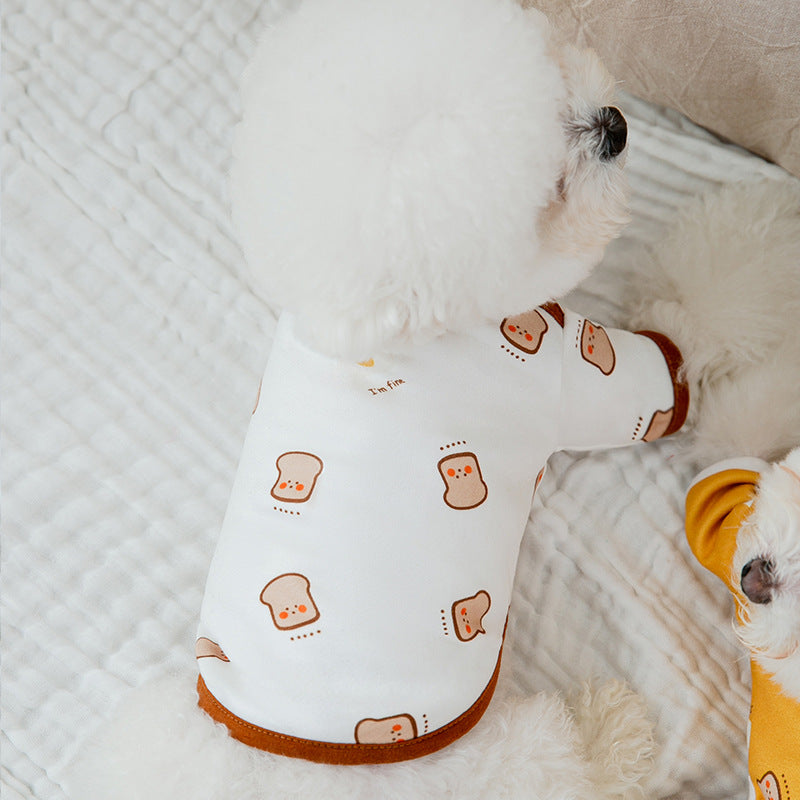 Cartoon Thin Bottoming Shirt Dog Home Clothes