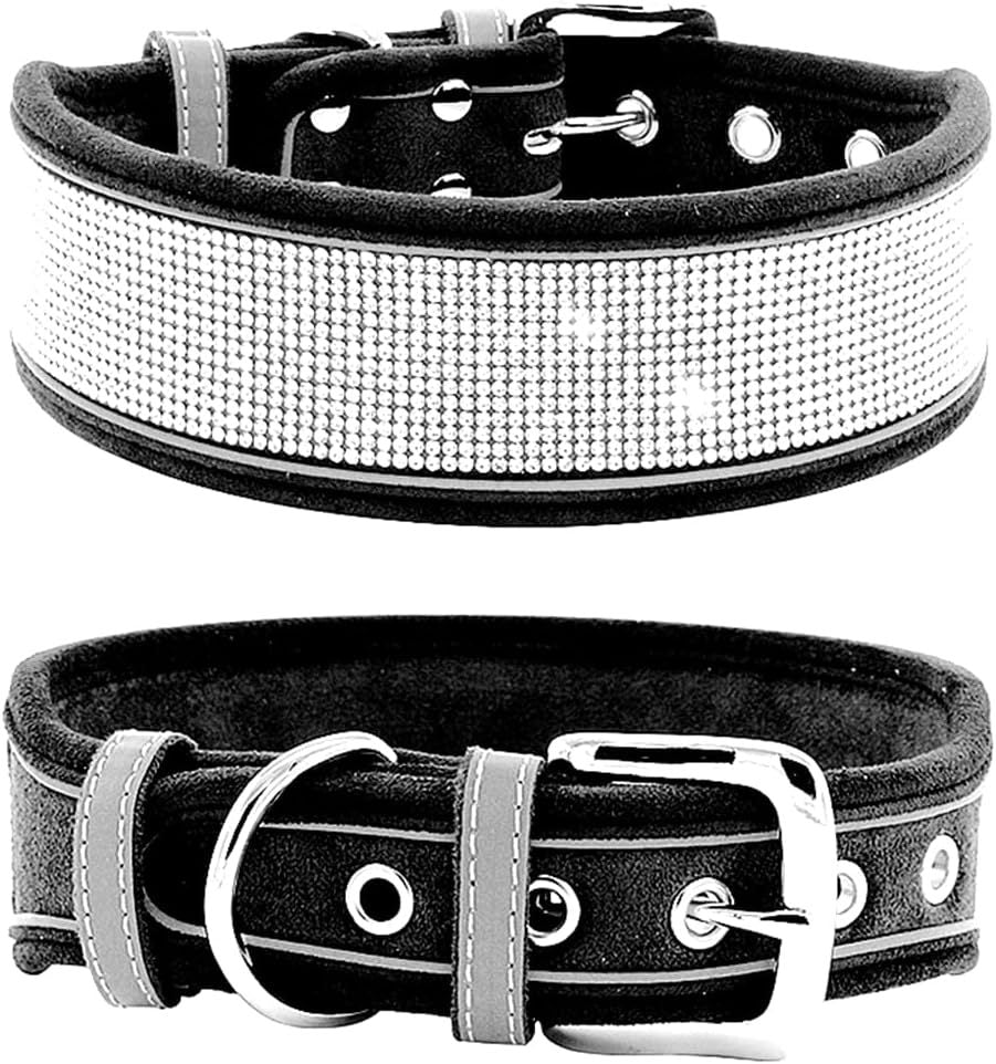 Suede Reflective Dog Collar Soft And Comfortable Dog Hand Holding Rope