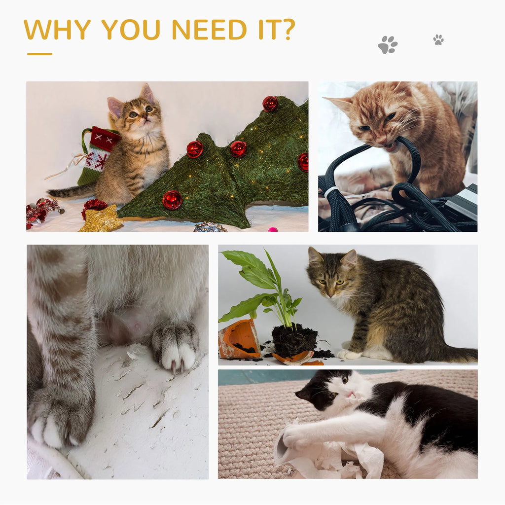 Cat Tree, Small Cat Tower with Perch, Scratching Post, Cat Condo, Toy Ball for Kitty, Indoor Use, Grey