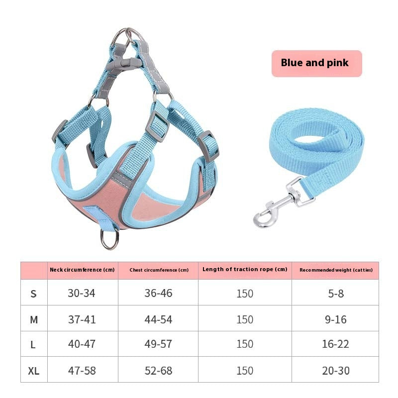 Reflective Chest Harness Pet Supplies