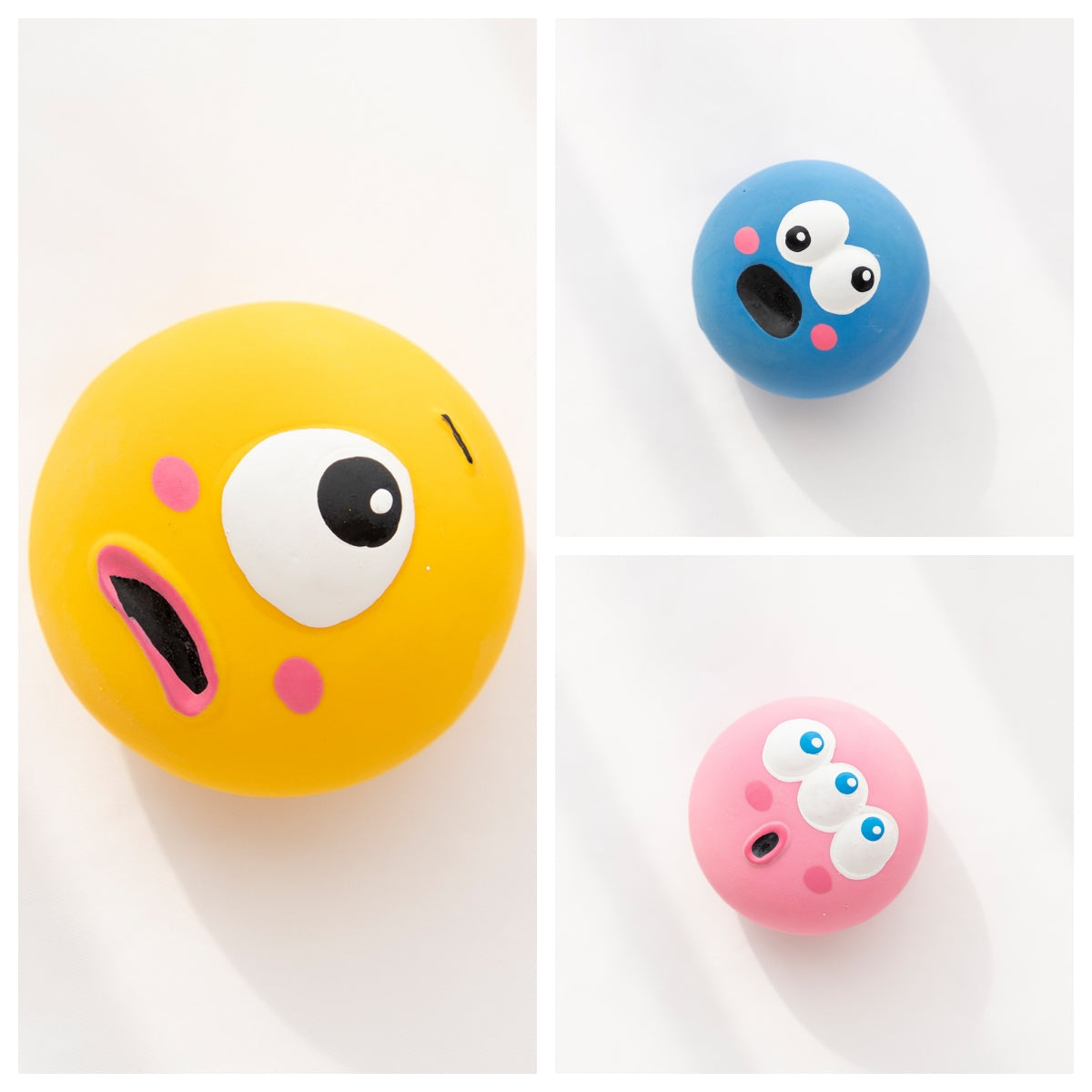 Ugly And Cute Big Eye Ball Pet Toy Dog Sound Gnawing Toy Molar Tooth Cleaning Cat Toy