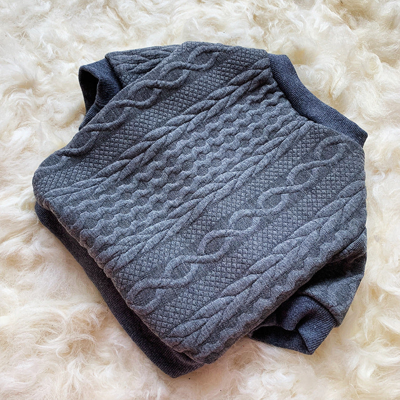 Thick Solid Color Sweater Pullover Sweater