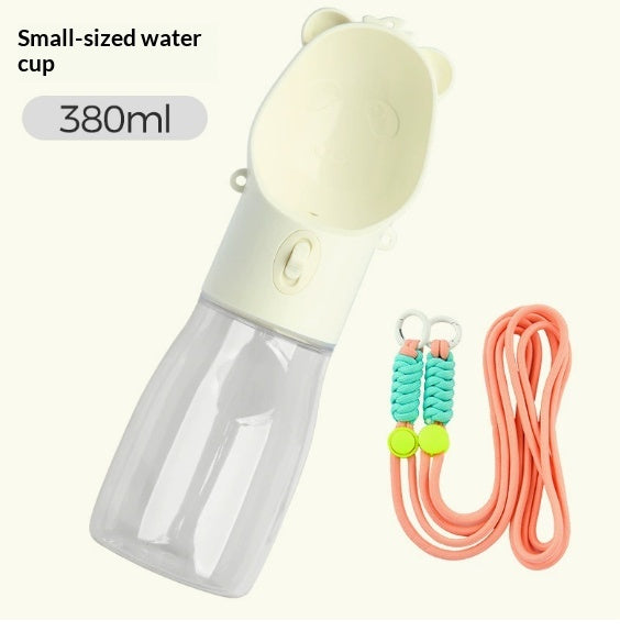 Pet Water Cup Portable Water Bottle Outdoor Dog Drinking Fountain, Feeding And Storage Bowl