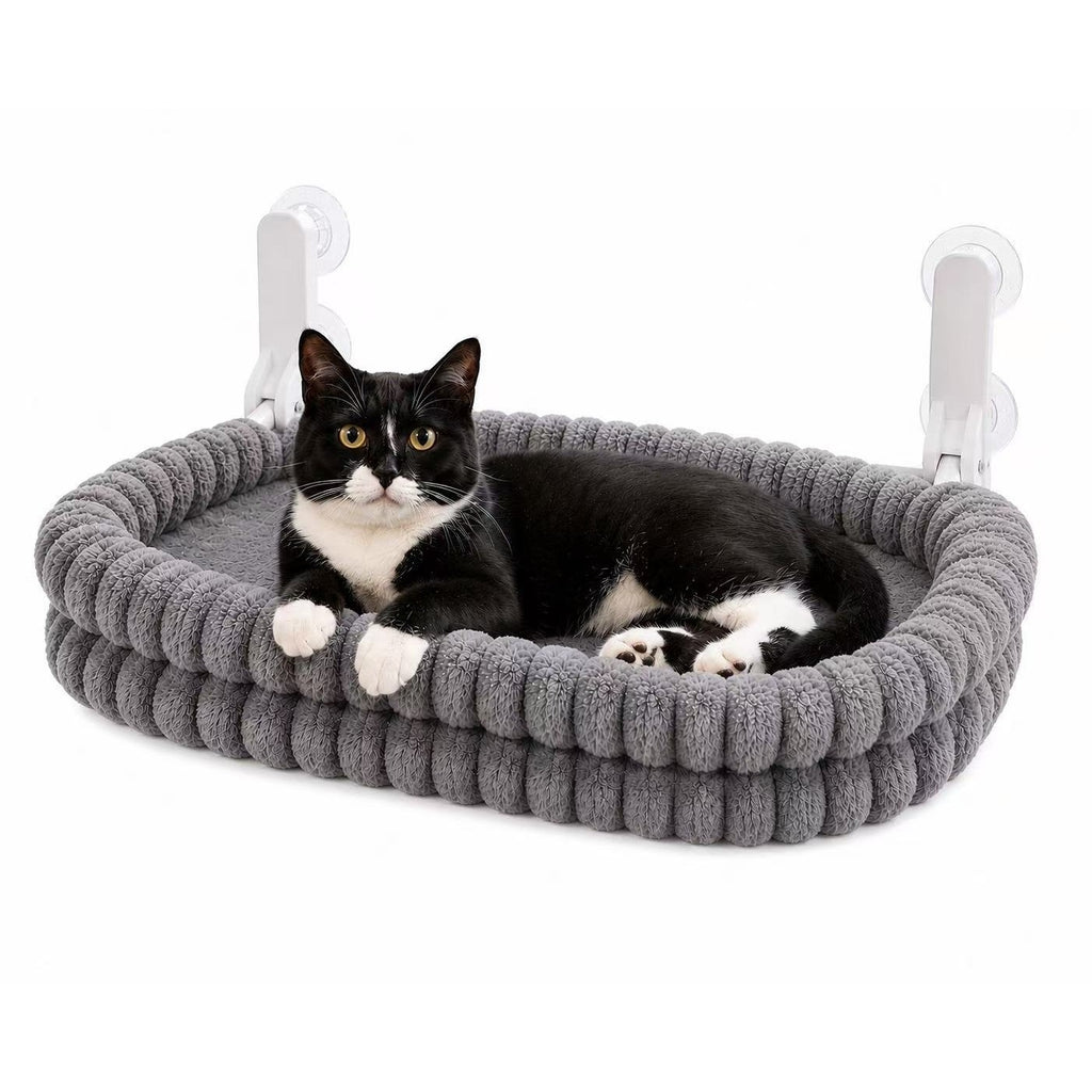 Cat Hammock Wool Mesh Double-Sided Window-Suspended Cat Bed