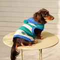 Striped Hooded Knitted Warm Pet Clothes