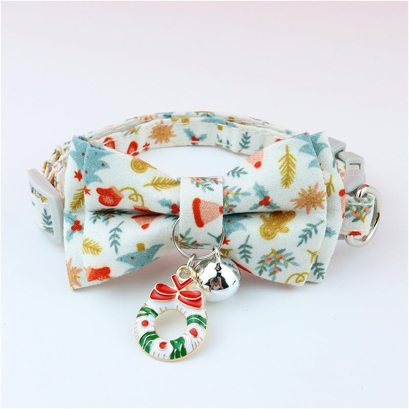 Clang Bow Tie Christmas Fashion Pet Collar