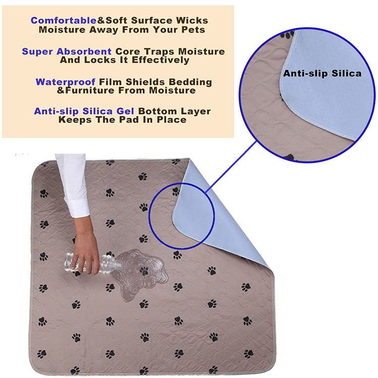 Pet Dog Paw Print Non-slip Cushion