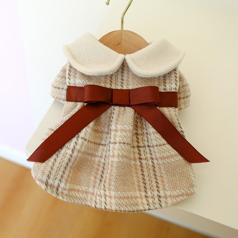 Tartan Warm Princess Student Doll Collar Group