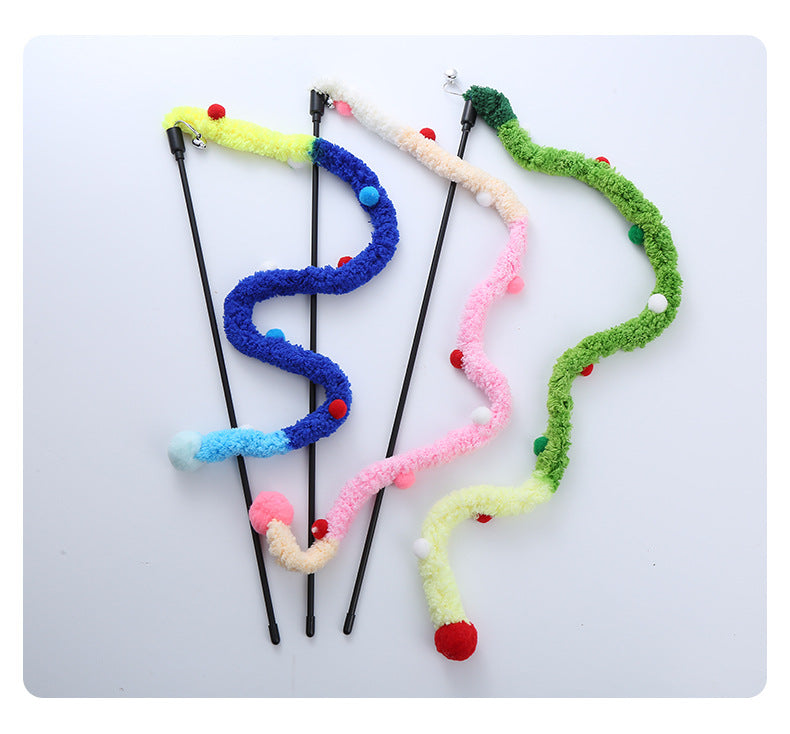 Innovative Colorful Plush Cat Teaser