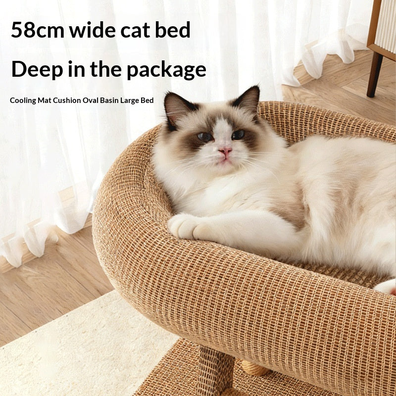 Cat Tree For Small Homes Space-saving Cat Toy And Scratching Post