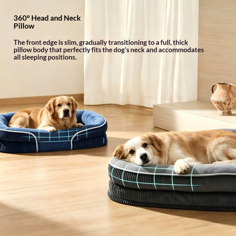 Oval Dog Bed Removable And Washable Pet Bed