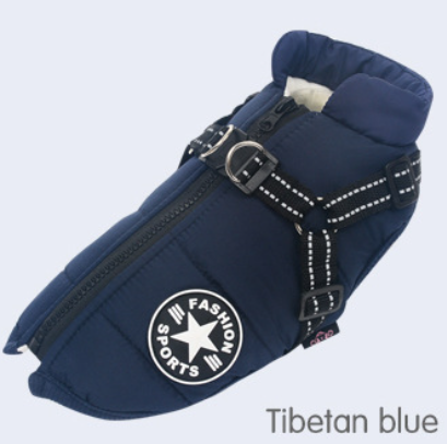 Warm Pet Vest In Autumn And Winter Reflective And Thickened
