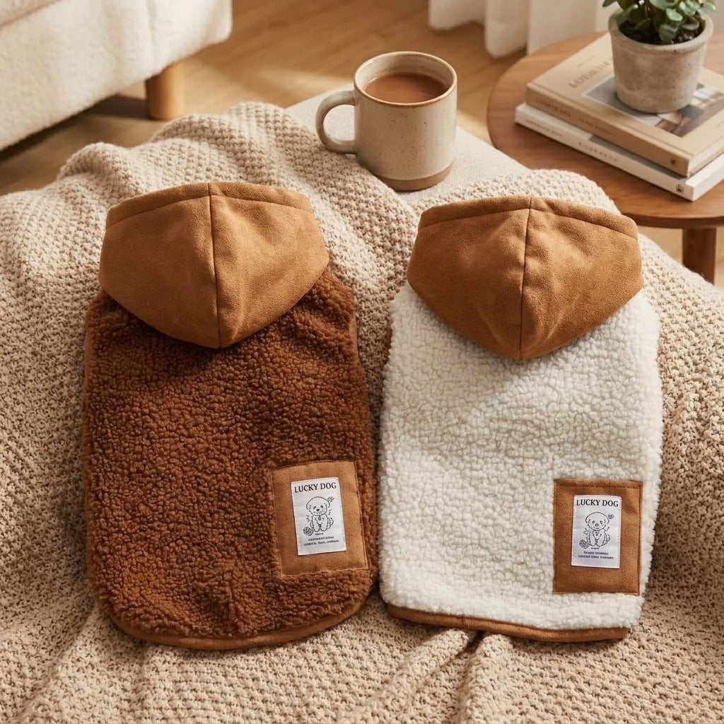 Hooded Warm Vest For Small And Medium-Sized Dogs Detachable Dog Clothes