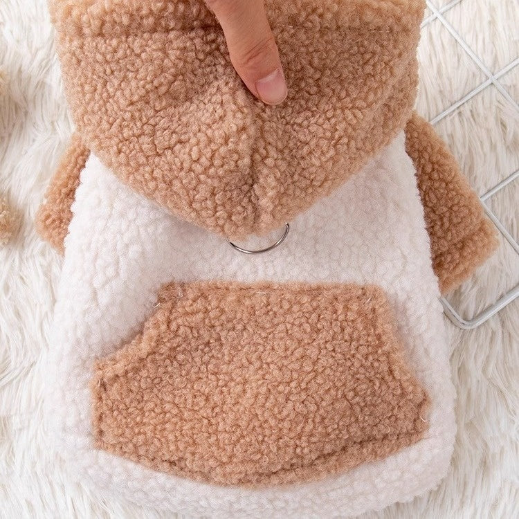 Thickened Warm Pet Hooded Cotton-padded Coat