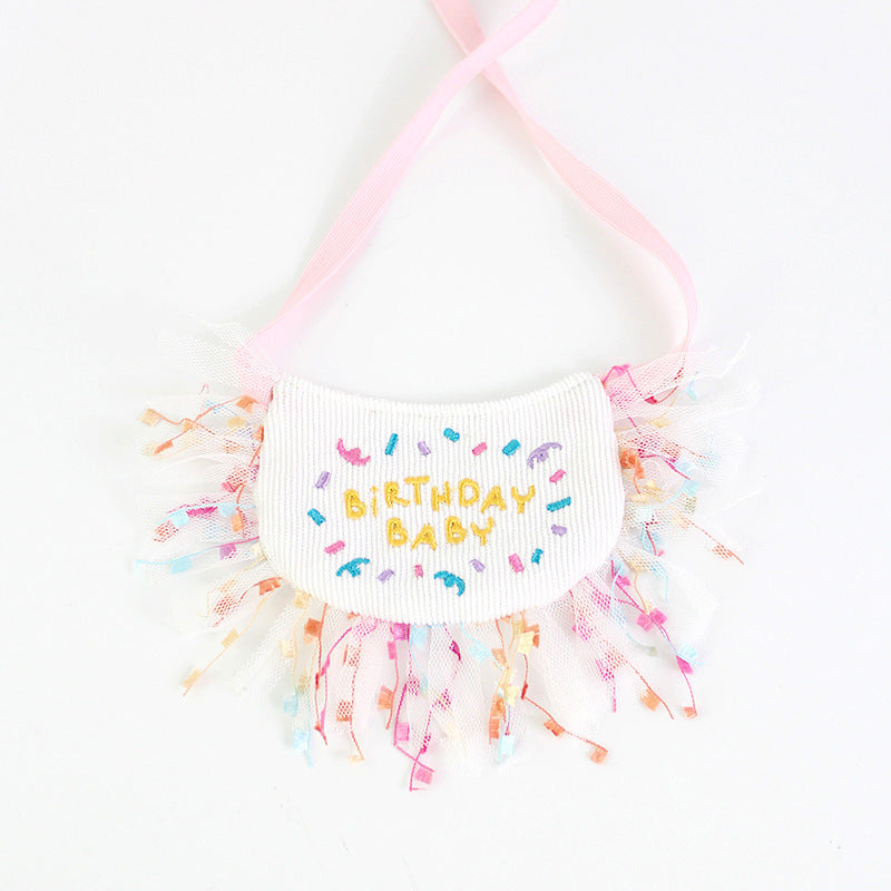 Dog Party Bib Pet Birthday Saliva Towel Bichon Triangle Scarf
