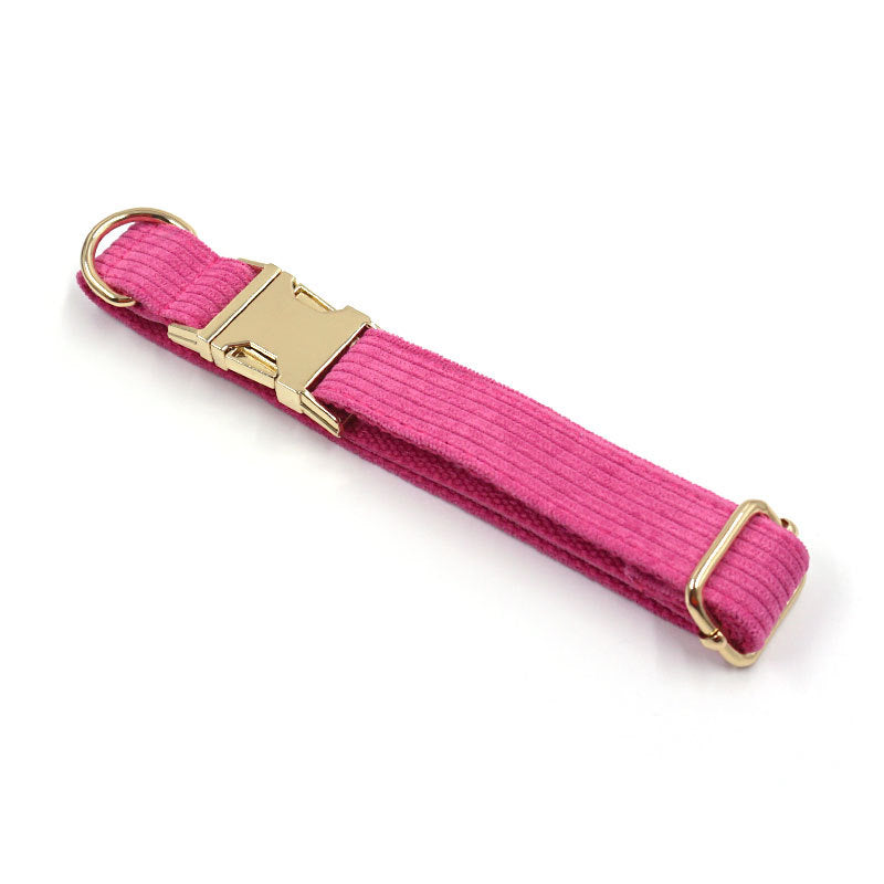 Soft Simple Corduroy Dog Collar