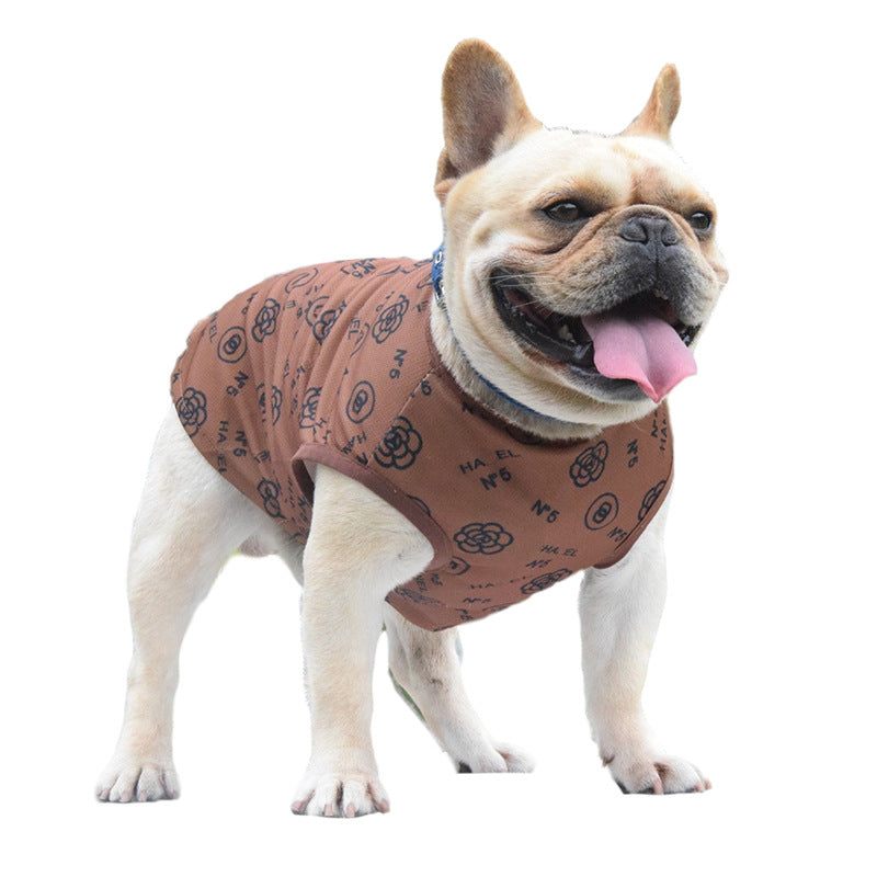 Printed Pet Vest Letters Printed Dog Clothes