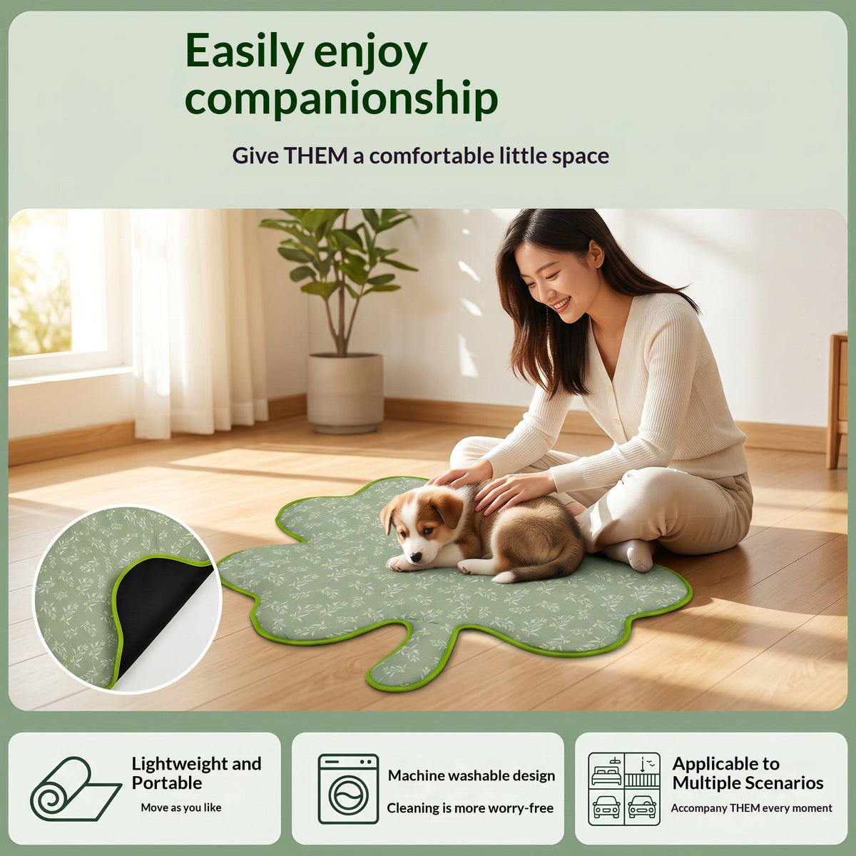 New Pet Cat Mat, Summer Cat Sleeping Mat, Universal Dog Mattress For All Seasons, Soft, Comfortable And Non-Slip