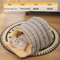Thickened Insulated Pet Bed With A Closed Design And A Handy Handle
