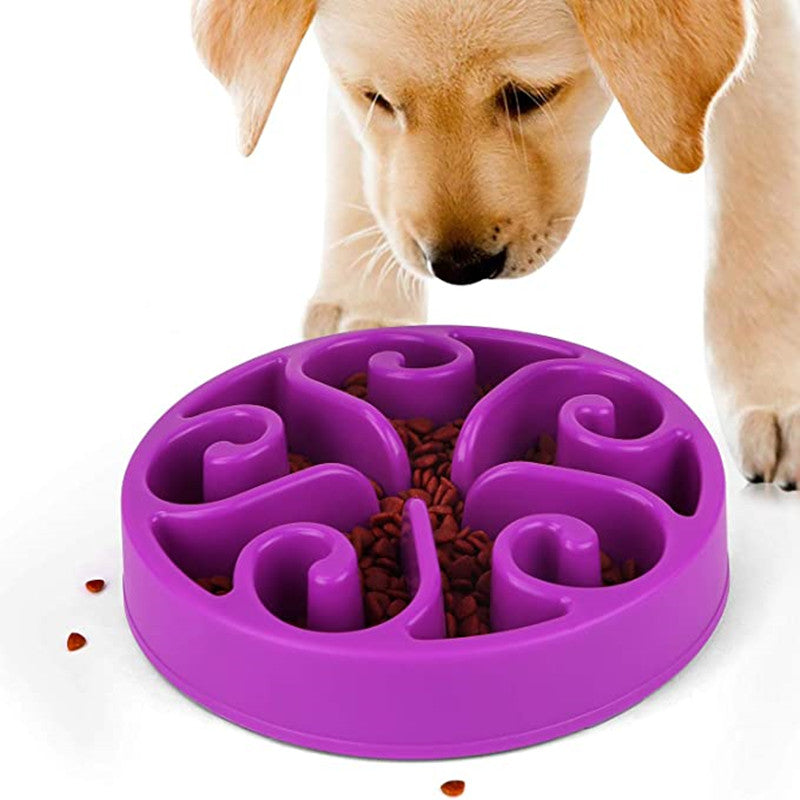 Pet Dog Slow Feeder Bowl Non Slip Anti-Gulping Slower Food Feeding Dishes Eco Dog Bowl For Large Medium Small Dogs Puppy Measured