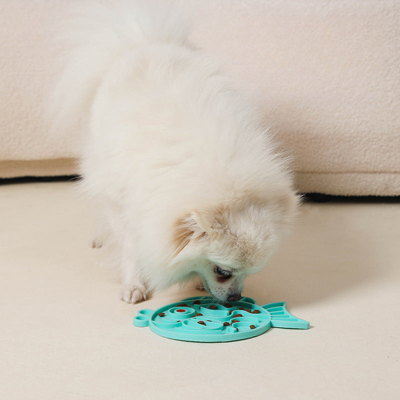 Slow Feeder Pet Slow Food Bowl Dog Feeder Licking Pad Cat Bowl Dog Basin Pet Feeder TPR Convenient To Carry