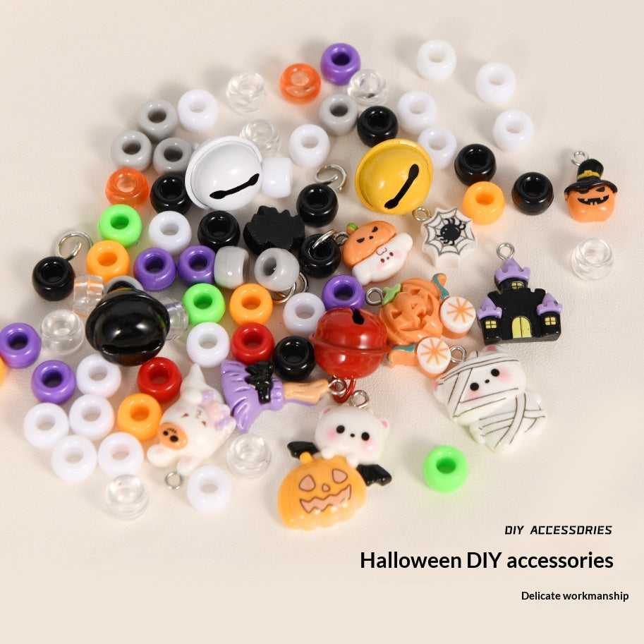 Halloween Cat And Dog Collar Hand-knitted Pumpkin Design Adjustable