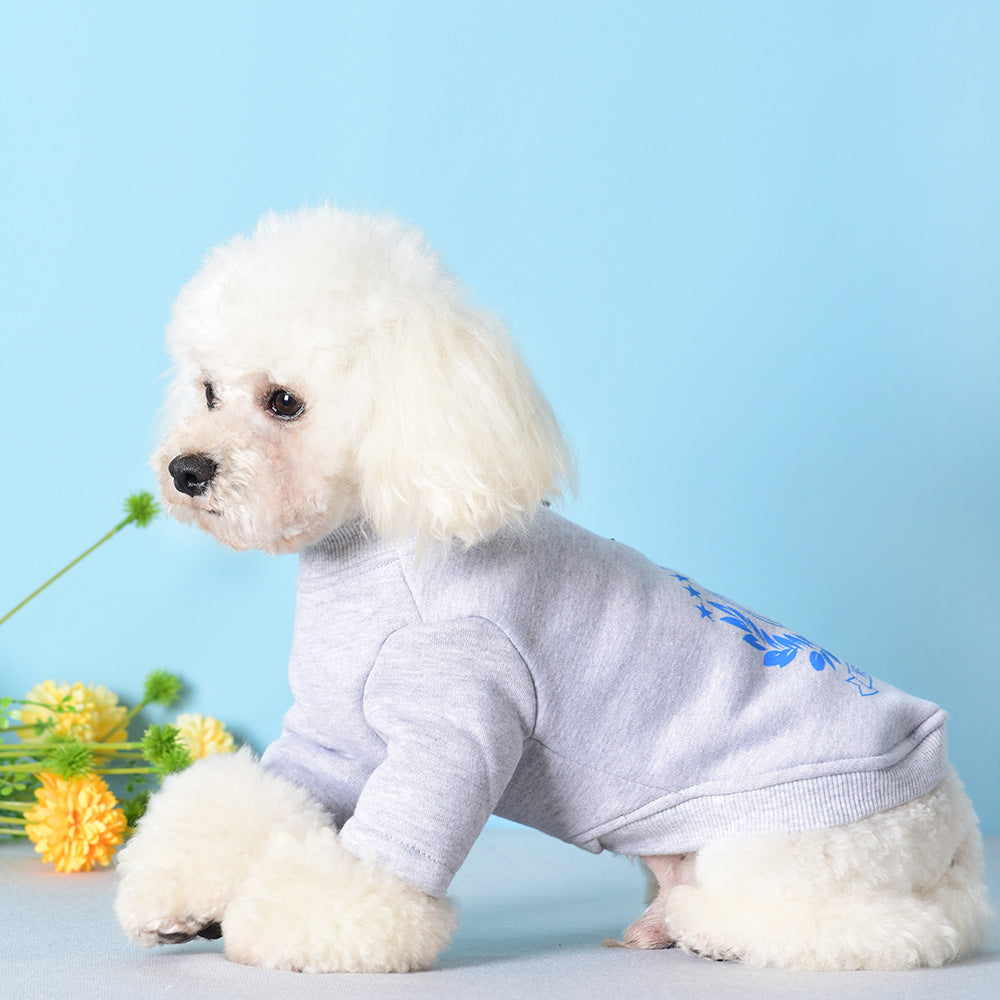 Sweatshirt Fashion Digital Printing Pet Two-legged Clothes